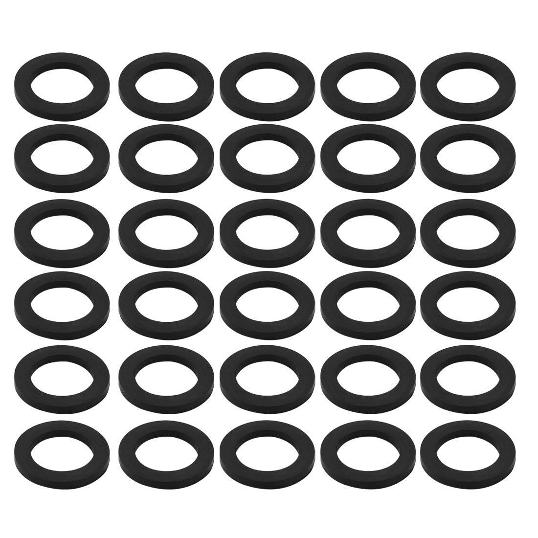 uxcell Nitrile Rubber Flat Washers for Screw Bolt Thick Assortment Pack of 30