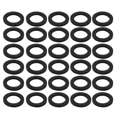 Harfington Nitrile Rubber Flat Washers for Screw Bolt Thick Assortment Pack of 30