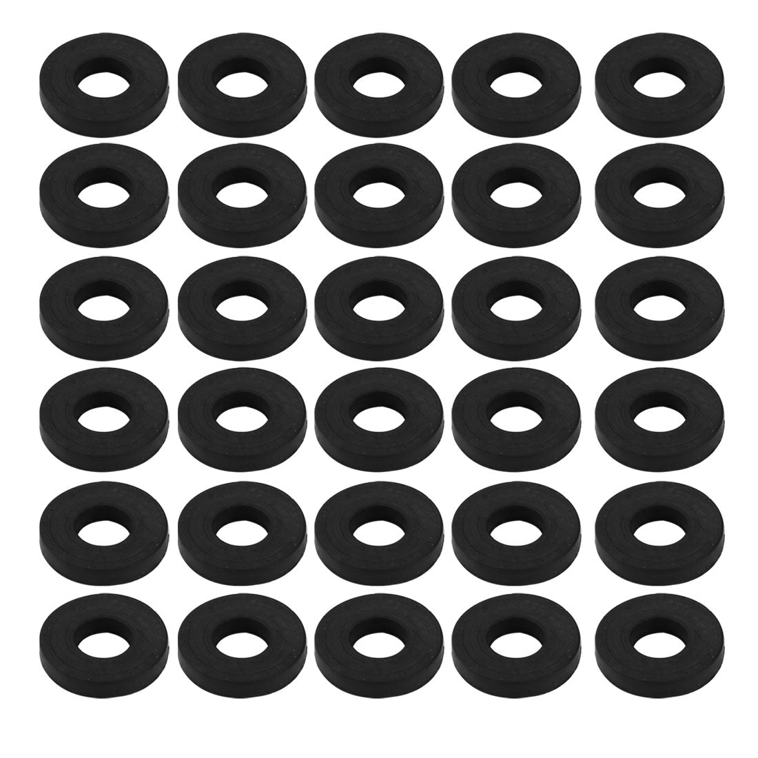 uxcell Nitrile Rubber Flat Washers for Screw Bolt Thick Assortment Pack of 30