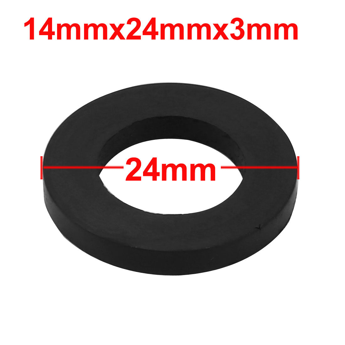 uxcell Uxcell Nitrile Rubber Flat Washers for Screw Bolt Thick Assortment Pack of 40