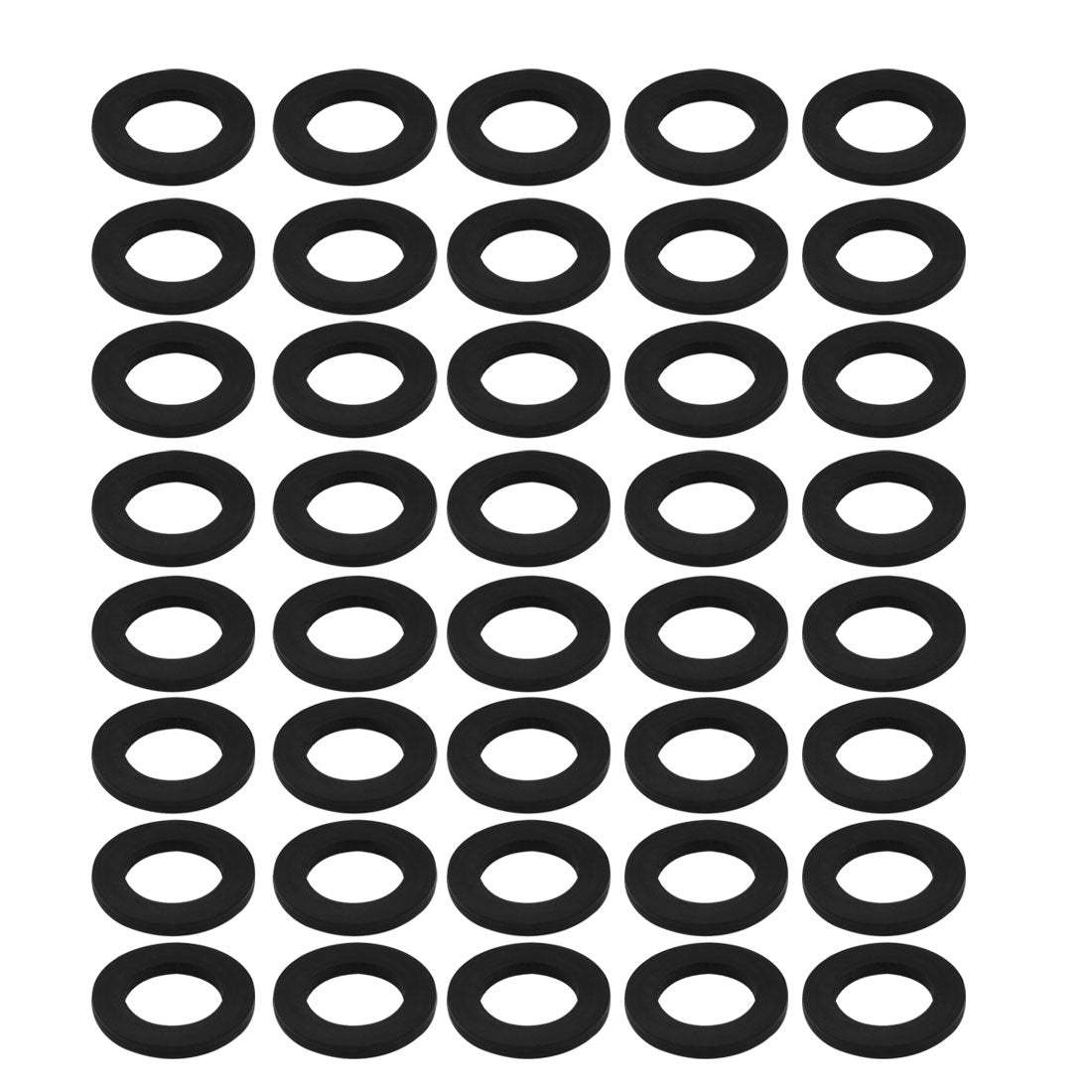 uxcell Uxcell Nitrile Rubber Flat Washers for Screw Bolt Thick Assortment Pack of 40
