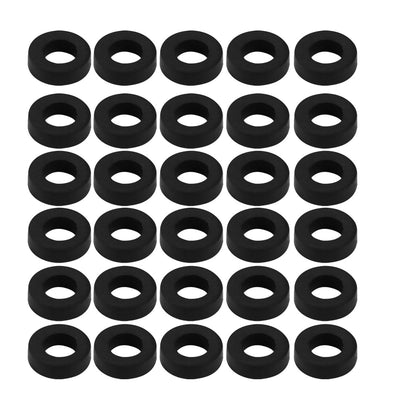 Harfington Nitrile Rubber Flat Washers for Screw Bolt Thick Assortment Pack of 30