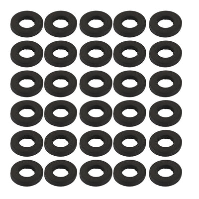 Harfington Nitrile Rubber Flat Washers for Screw Bolt Thick Assortment Pack of 30