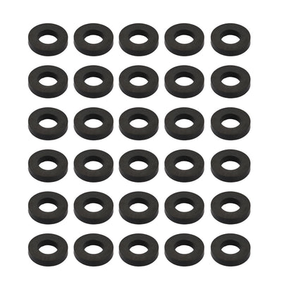 Harfington Nitrile Rubber Flat Washers for Screw Bolt Thick Assortment Pack of 30