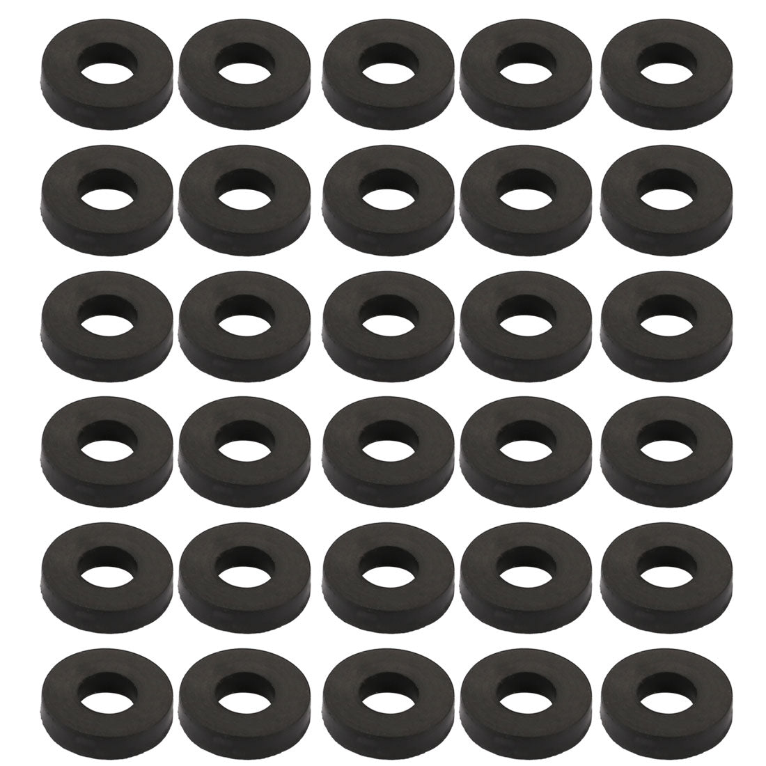 uxcell Nitrile Rubber Flat Washers for Screw Bolt Thick Assortment Pack of 30
