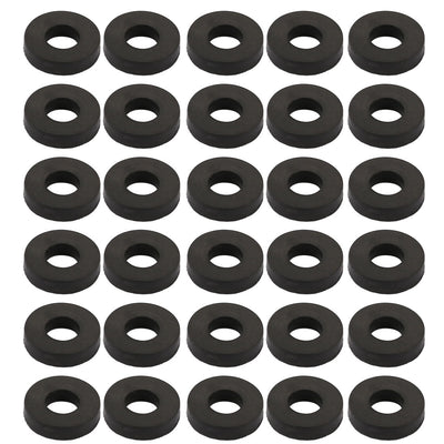 Harfington Nitrile Rubber Flat Washers for Screw Bolt Thick Assortment Pack of 30