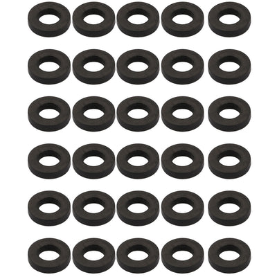 Harfington Nitrile Rubber Flat Washers for Screw Bolt Thick Assortment Pack of 30