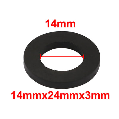 Harfington Nitrile Rubber Flat Washers for Screw Bolt Thick Assortment Pack of 10