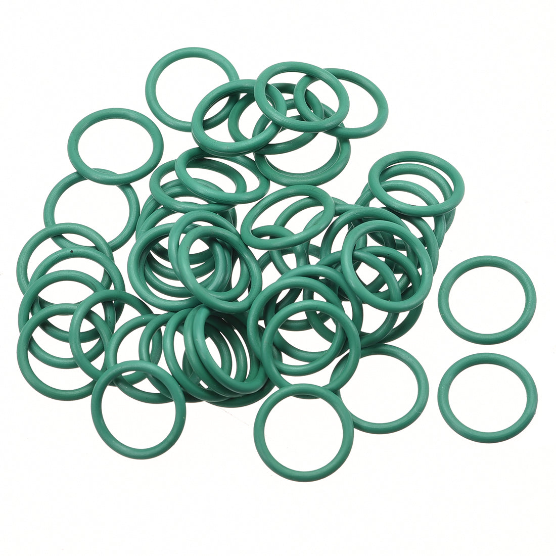 uxcell Uxcell 50pcs 13mm x 1.5mm Size Mechanical Rubber O Ring Oil Seal Gaskets Green