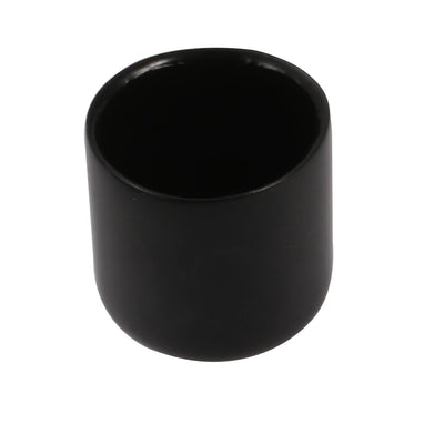 Harfington Uxcell 50Pcs 22mm Inner Dia PVC Flexible Vinyl End Cap Screw Protector Cover Black