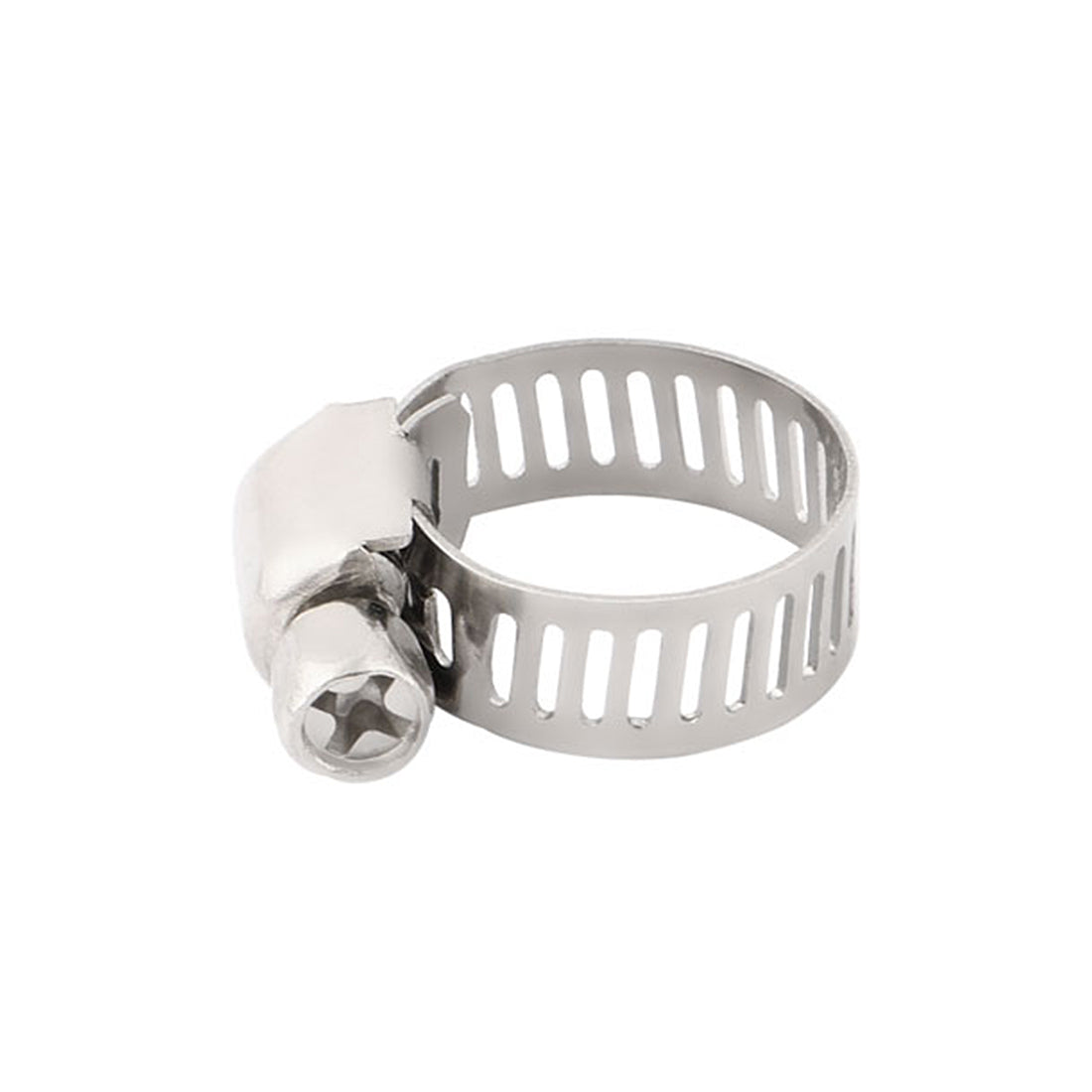 uxcell Uxcell 10pcs Steel Adjustable  Gear Clip Clamping Hose Clamp Silver Tone