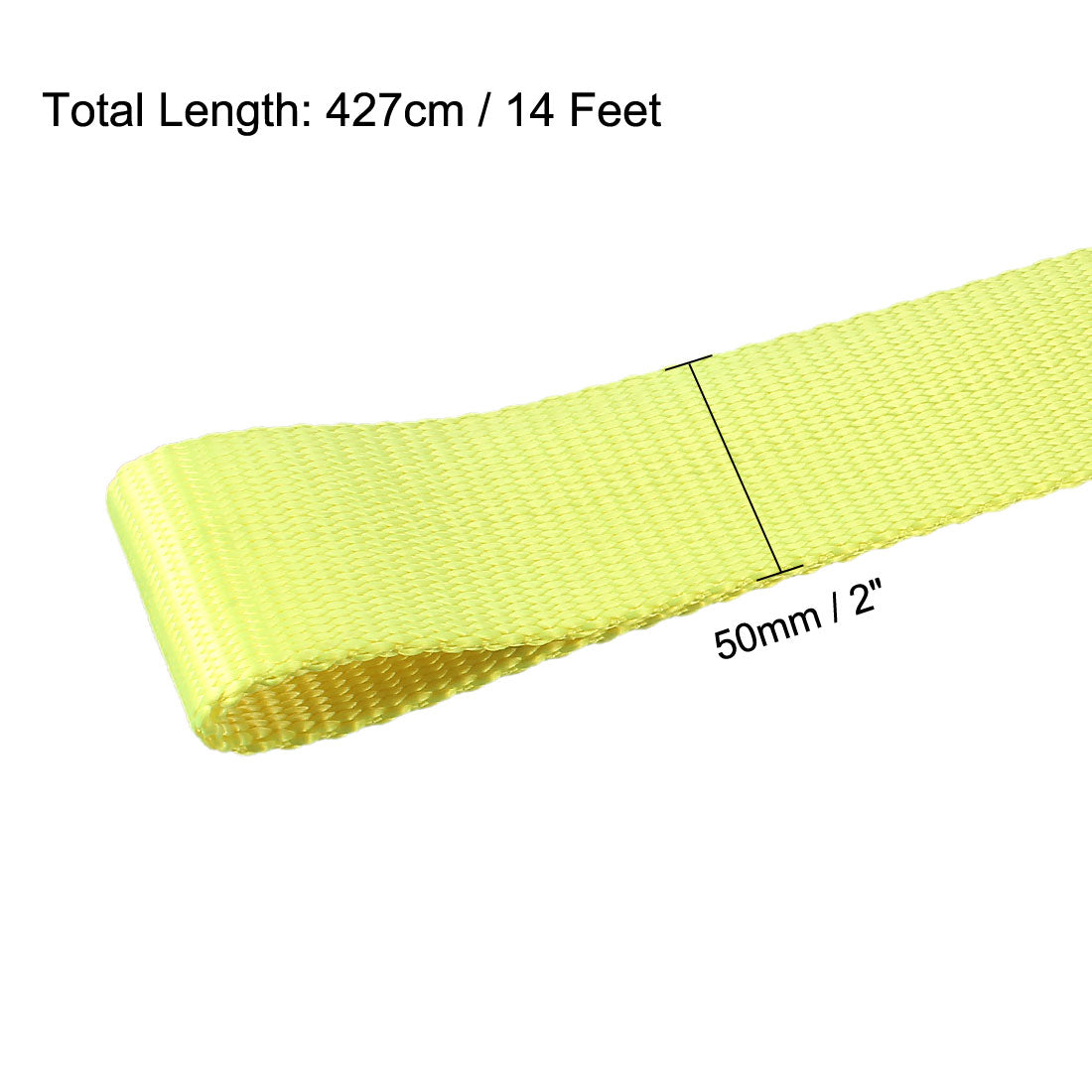 uxcell Uxcell 14 feet Lifting Straps 4400 lbs Lift strap Tow Rope Eye to Eye Webbing strap