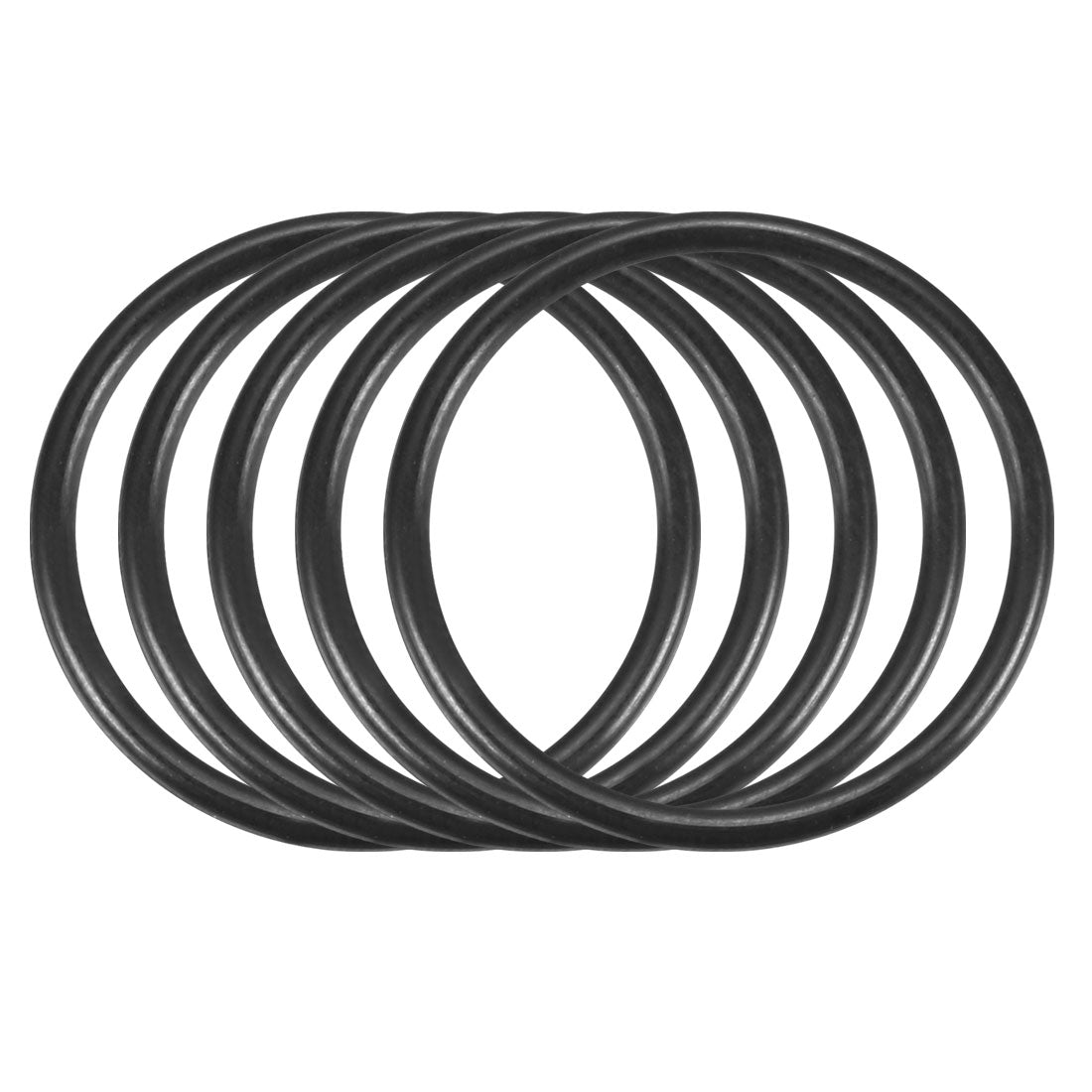 uxcell Uxcell 50pcs Black Nitrile Butadiene Rubber NBR O-Ring 21.4mm Inner Dia 1.8mm Width