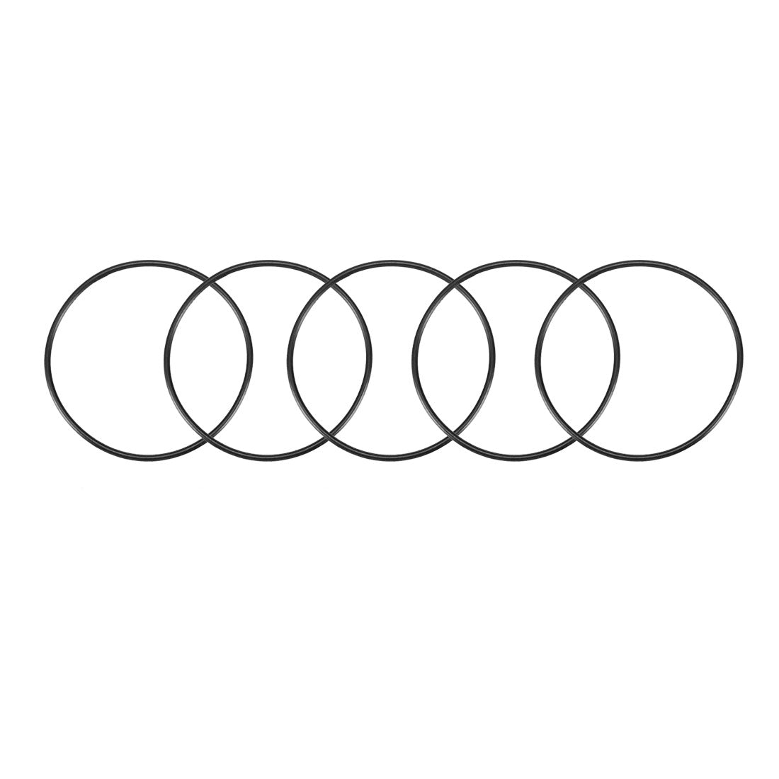 uxcell Uxcell 30pcs Black Nitrile Butadiene Rubber NBR O-Ring 30mm Inner Dia 1mm Width