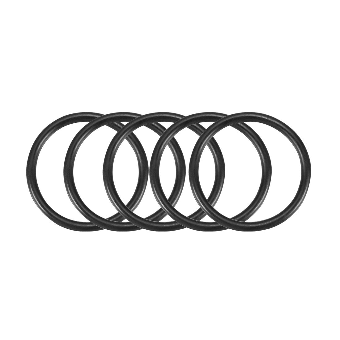 uxcell Uxcell 30pcs Black Nitrile Butadiene Rubber NBR O-Ring 8mm Inner Dia 1mm Width