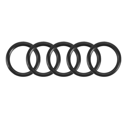 uxcell Uxcell 50pcs Black Nitrile Butadiene Rubber NBR O-Ring 2.8mm Inner Dia 0.5mm Width