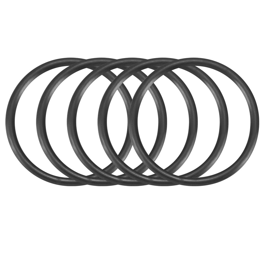 uxcell Uxcell 30pcs Black Nitrile Butadiene Rubber NBR O-Ring 26.8mm Inner Dia 2.4mm Width