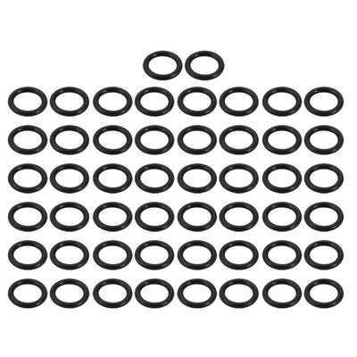 uxcell Uxcell 50pcs Black Nitrile Butadiene Rubber NBR O-Ring 8.8mm Inner Dia 1.9mm Width