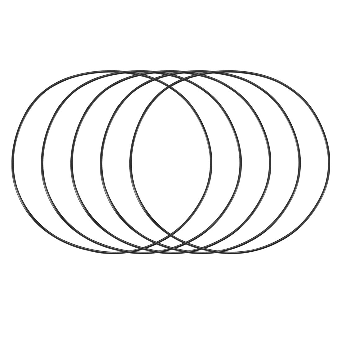 uxcell Uxcell 30pcs Black Nitrile Butadiene Rubber NBR O-Ring 71mm Inner Dia 1mm Width