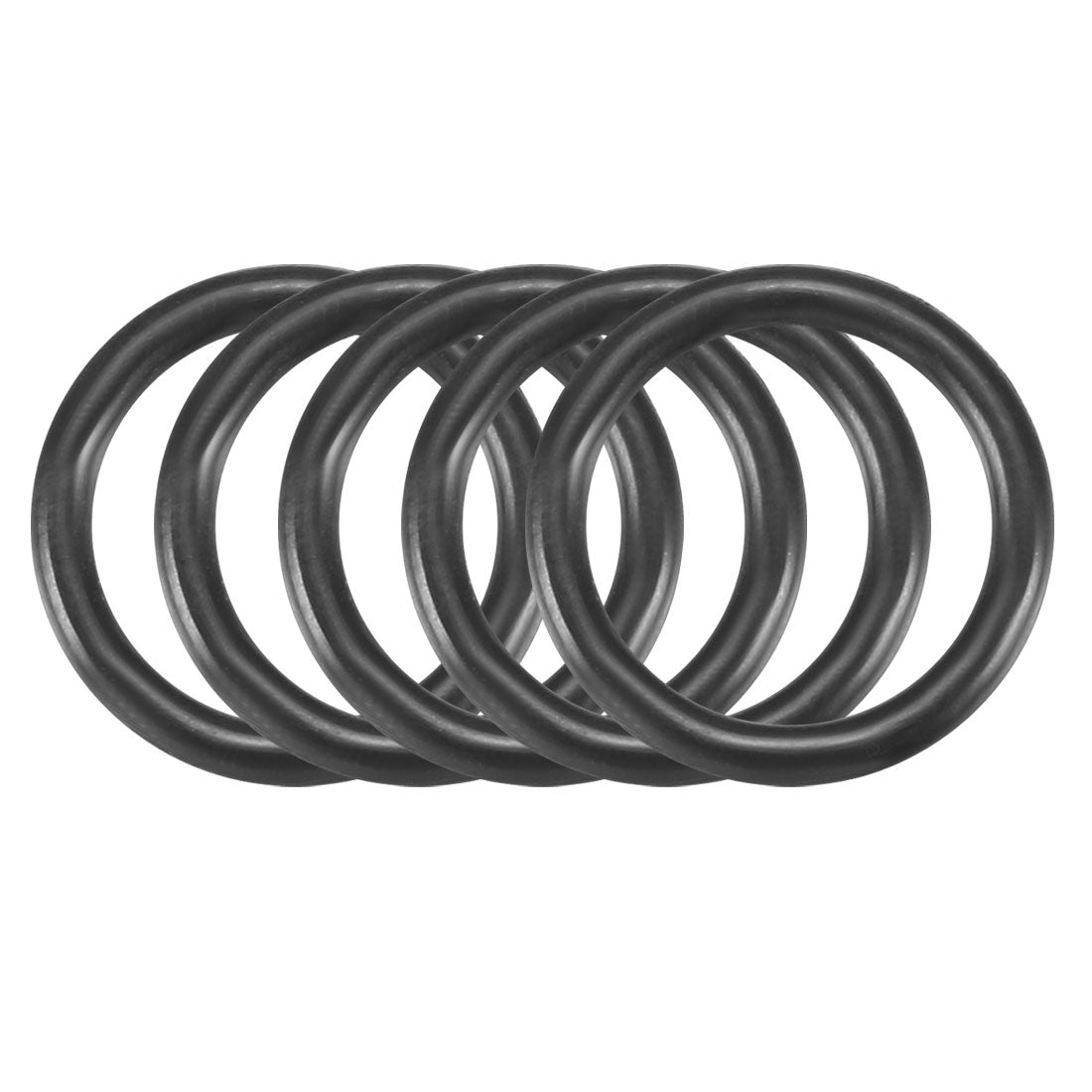 uxcell Uxcell 30pcs Black Nitrile Butadiene Rubber NBR O-Ring 10.82mm Inner Dia 1.78mm Width