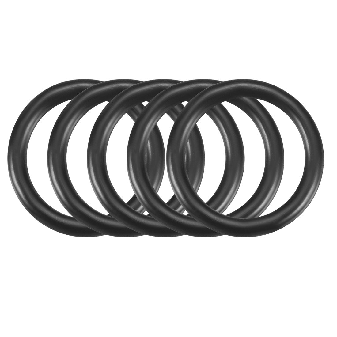 uxcell Uxcell 50pcs Black Nitrile Butadiene Rubber NBR O-Ring 10.82mm Inner Dia 1.78mm Width