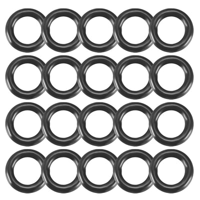 uxcell 20pcs Black Nitrile Butadiene Rubber NBR O-Ring 5.28mm Inner Dia 1.78mm Width