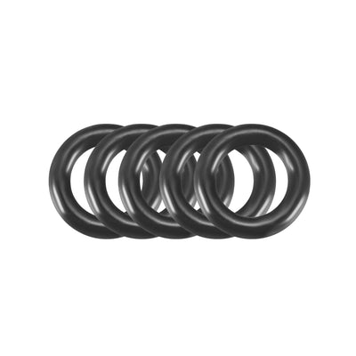 uxcell Uxcell 50pcs Black Nitrile Butadiene Rubber NBR O-Ring 5.28mm Inner Dia 1.78mm Width