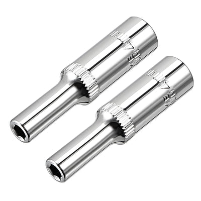 uxcell Uxcell Drive 6-Point Deep Socket, Metric, Cr-V 1