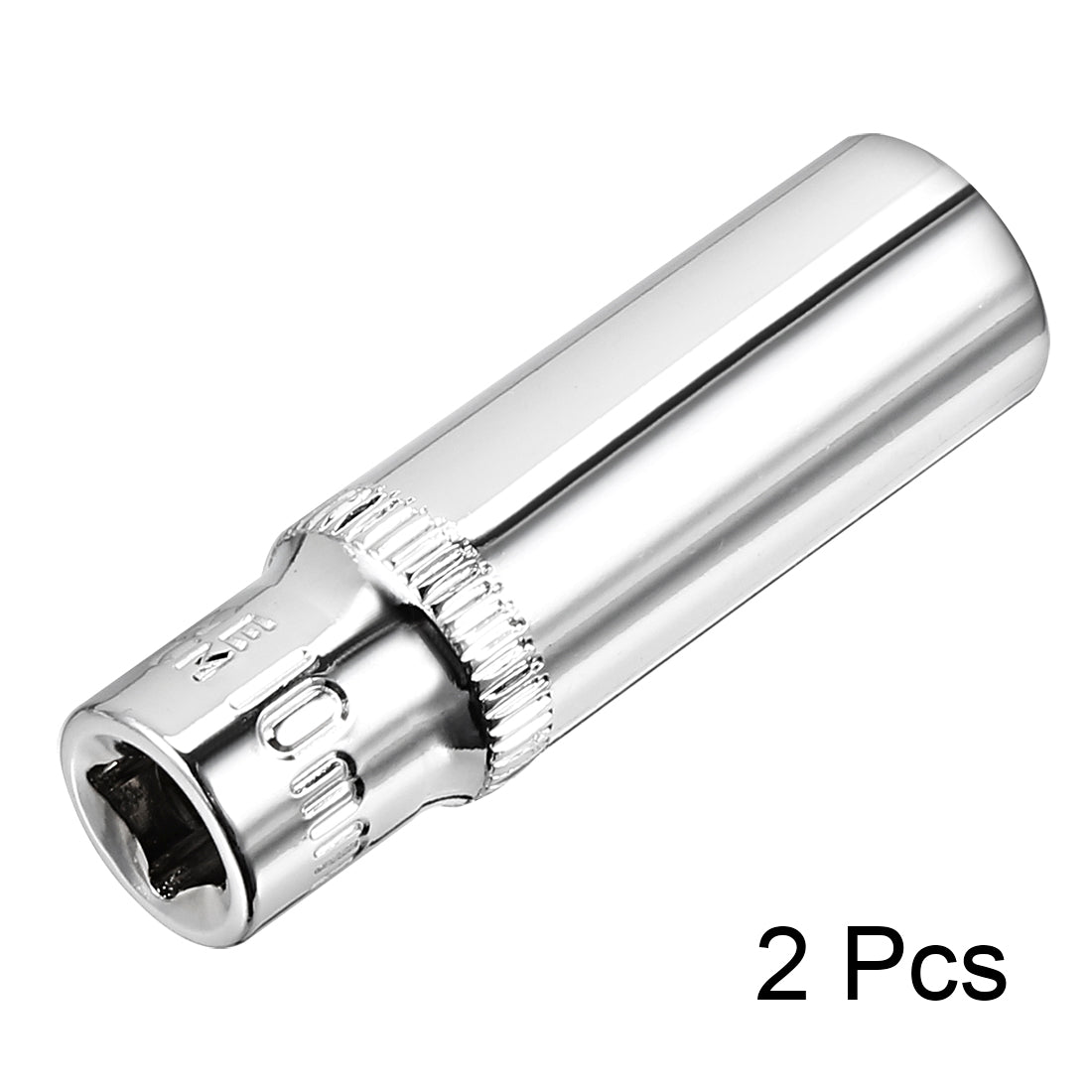 uxcell Uxcell Drive 6-Point Deep Socket, Metric, Cr-V 1