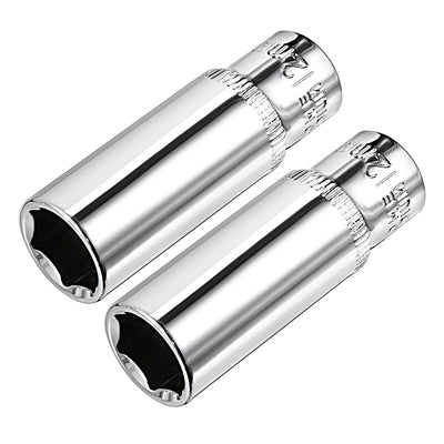 Harfington Uxcell Drive 6-Point Deep Socket, Metric, Cr-V 1