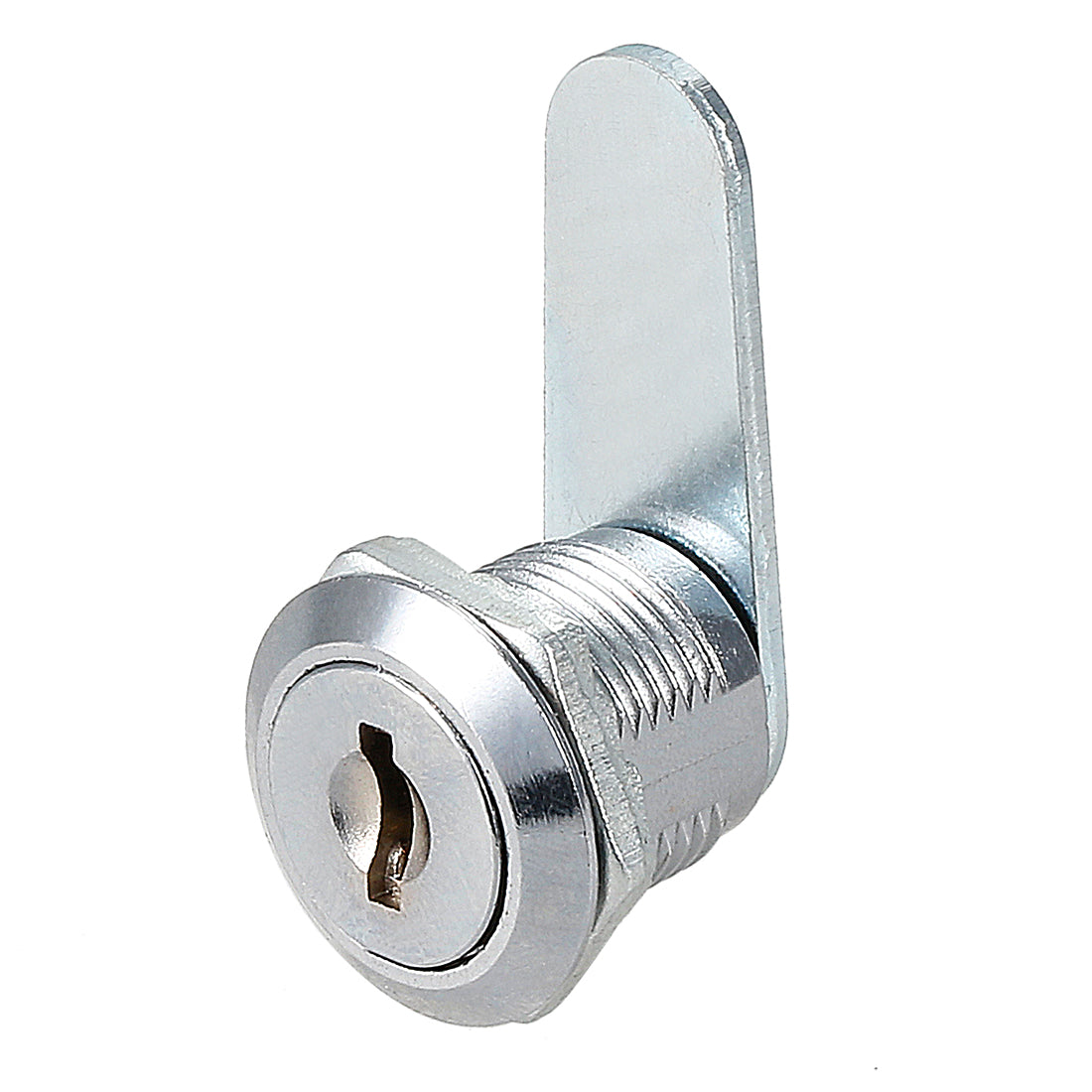 uxcell Uxcell 17.5mm Cylinder Diameter Zinc Alloy Chrome Plated Cam Lock w Key, Keyed Alike