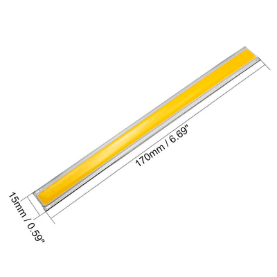 Harfington Uxcell 500mA 5W COB LED Strip Light Lamp Chip Warm White High Power 167mmx10mm Luminous Surface