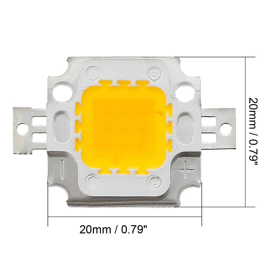 uxcell Uxcell 300mA 10W LED Chip Bulb Surface Mounted Devices Light Beads Warm White Super Bright High Power For Floodlight