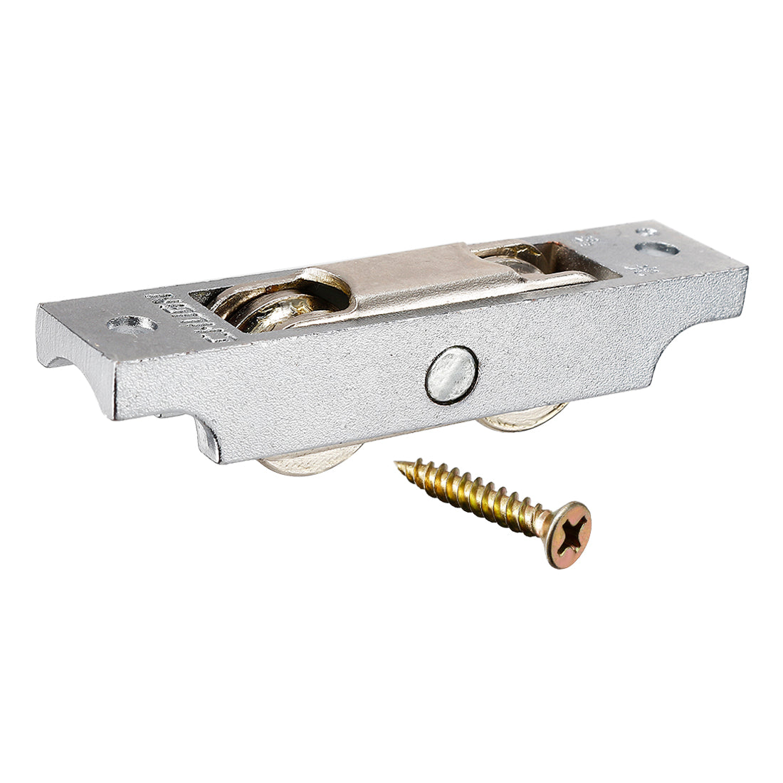 uxcell Uxcell 16mm Dia Bearing Steel Electroplating Double Wheel Sliding Door Window Pulley