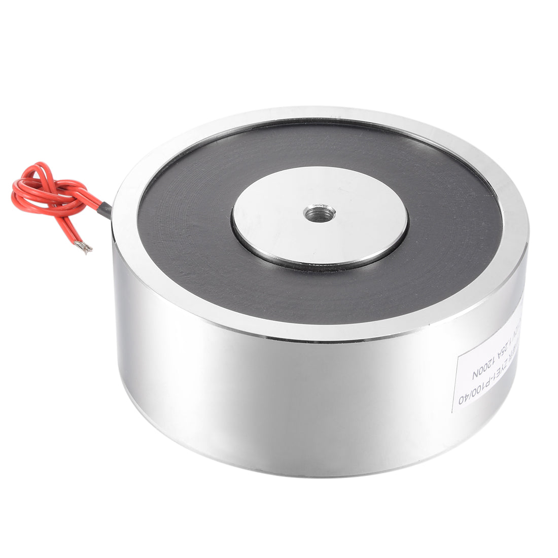 uxcell Uxcell 100mm x 40mm DC12V 1.25A 1200N Sucking Disc Solenoid Lift Holding Electromagnet