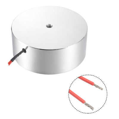 Harfington Uxcell 100mm x 40mm DC12V 1.25A 1200N Sucking Disc Solenoid Lift Holding Electromagnet