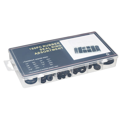 Harfington 180 Pcs Rubber Grommet Assortment Fire Wall Firewall Wiring Electrical Wire Gasket Kit