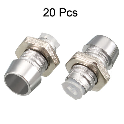 Harfington Uxcell 20pcs 3mm LED Lamp Holder Light Bulb Socket Zinc Alloy for Light-emitting Diode Lighting