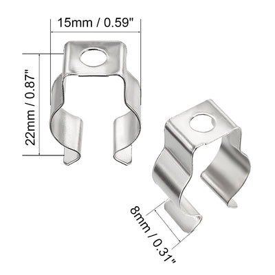 Harfington 50 Pcs T5 Fluorescent Tube Lamp Bracket Hanger Clips Socket Lamp Holder