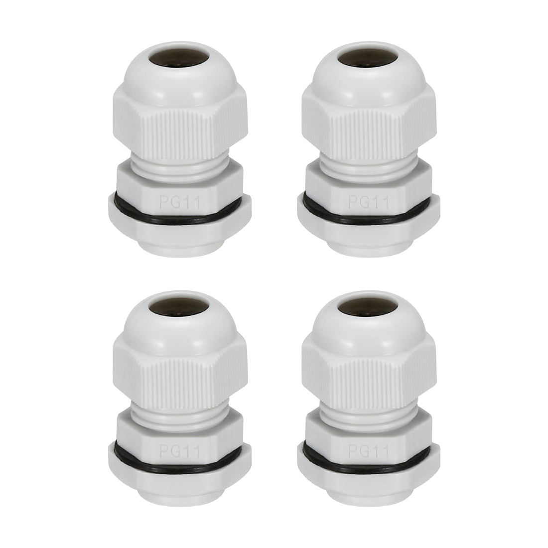 Harfington Cable Gland Waterproof Plastic Connectors Adjustable Locknut 4pcs