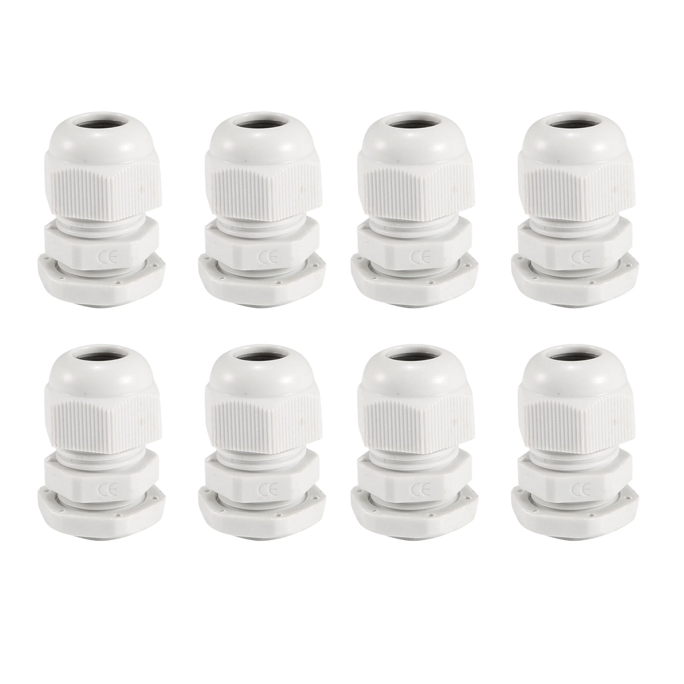 uxcell Uxcell Cable Gland Waterproof Plastic Conenector Adjustable Locknut 8 Pcs