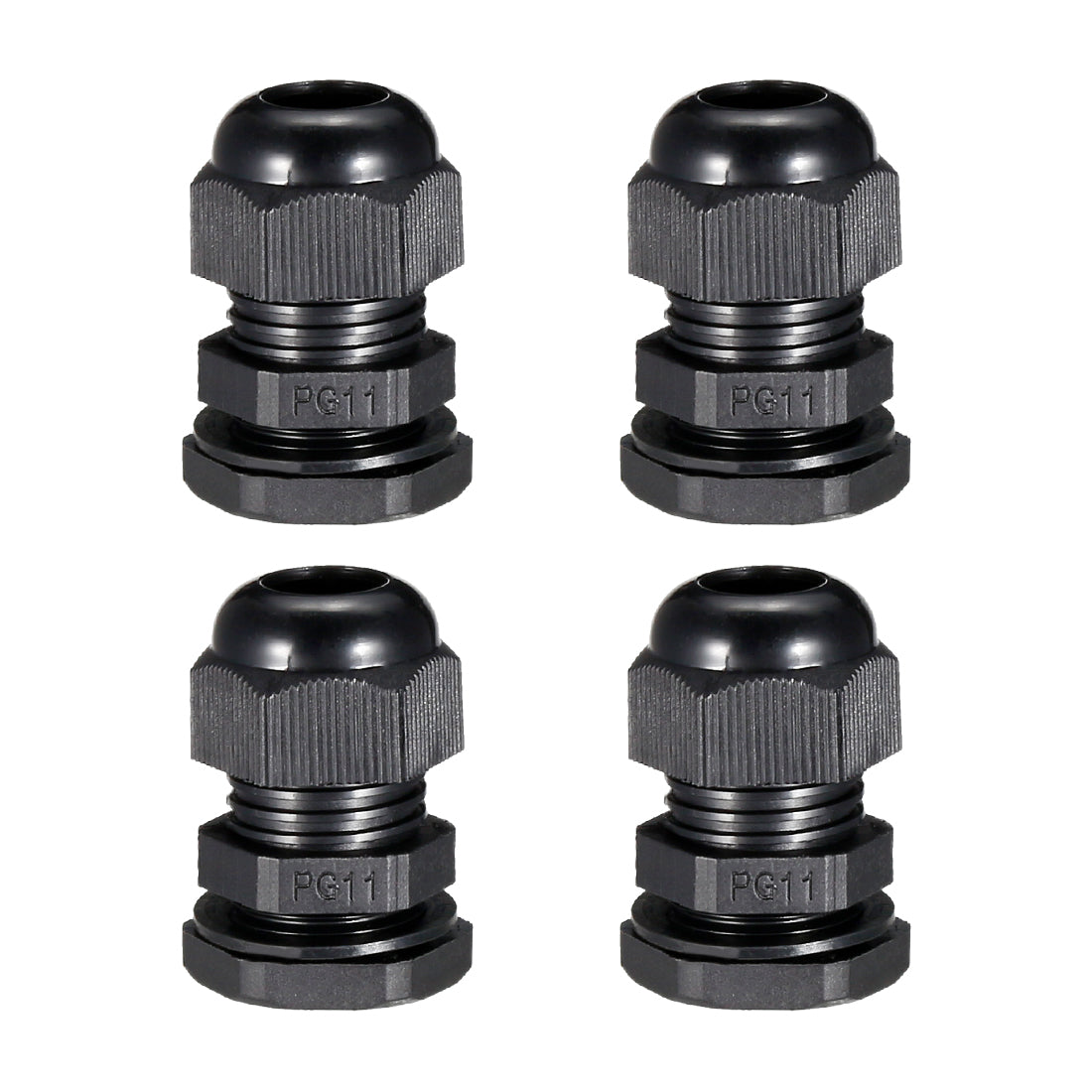 Harfington Cable Gland Waterproof Plastic Connectors Adjustable Locknut 4pcs