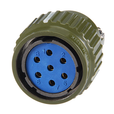 Harfington Uxcell Aviation Connector, 28mm 7P 25A 500V YP28-7 Waterproof Male Wire Panel Power Chassis Metal Fittings Connector Aviation Silver Tone