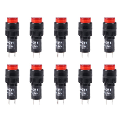 Harfington Indicator Lights DC 24V Neon Bulb Flush Panel Mount 10pcs