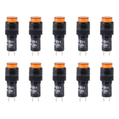 Harfington Indicator Lights DC 24V Neon Bulb Flush Panel Mount 10pcs