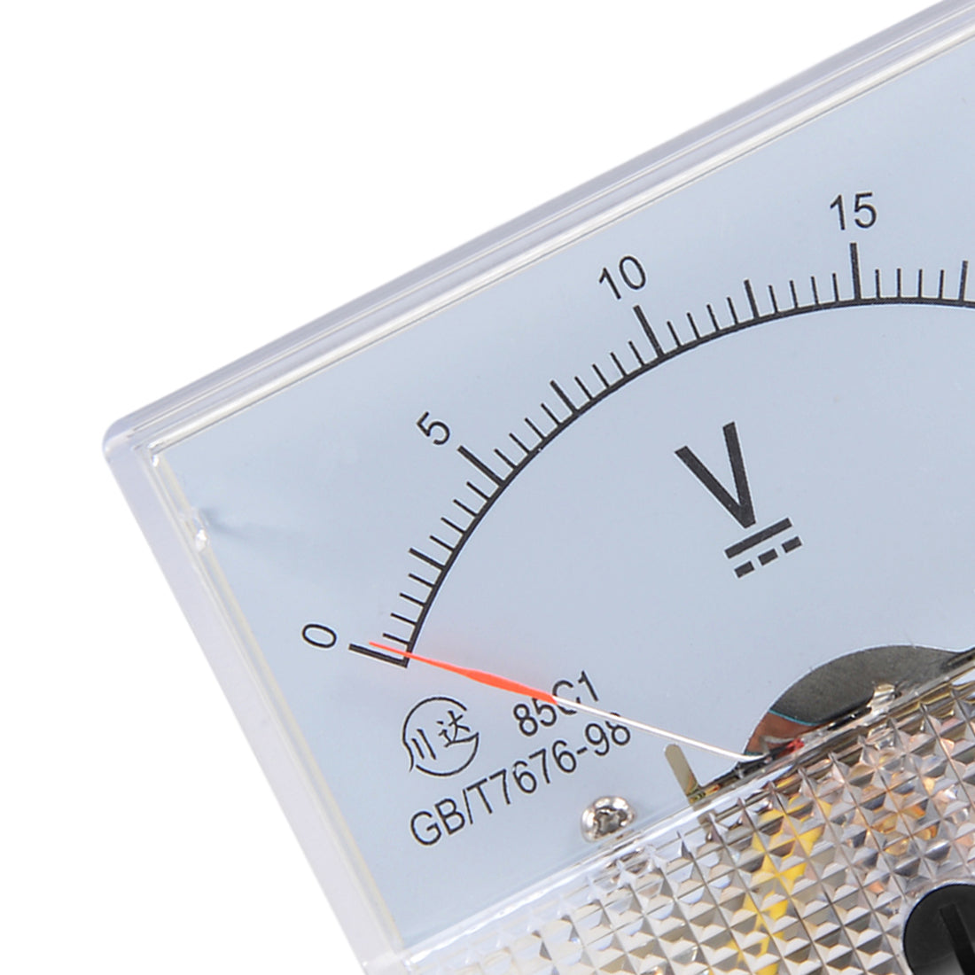 uxcell Uxcell DC 0-20V Analog Panel Voltage Gauge Volt Meter 85C1 2.5% Error Margin