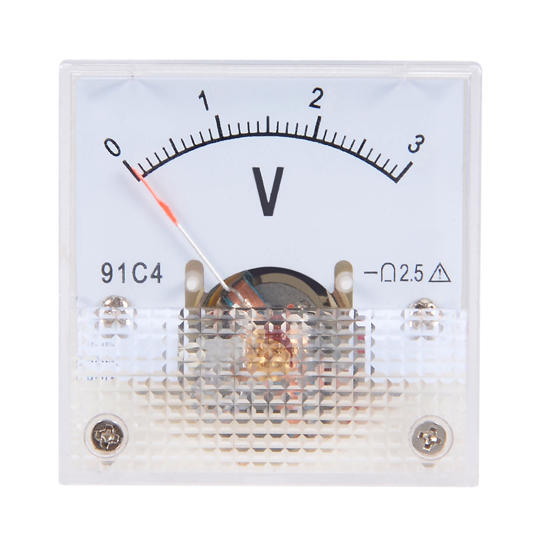 uxcell Uxcell DC 0-3V Analog Faceplate Voltage Gauge Volt Meter 91C4 2.5% Error Margin