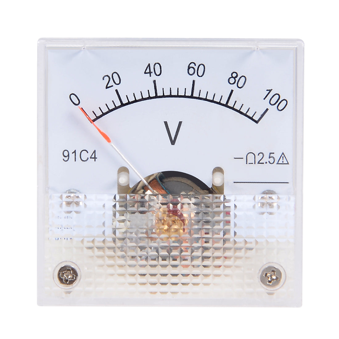 uxcell Uxcell DC 0-100V Analog Panel Voltage Gauge Volt Meter 91C4 2.5% Error