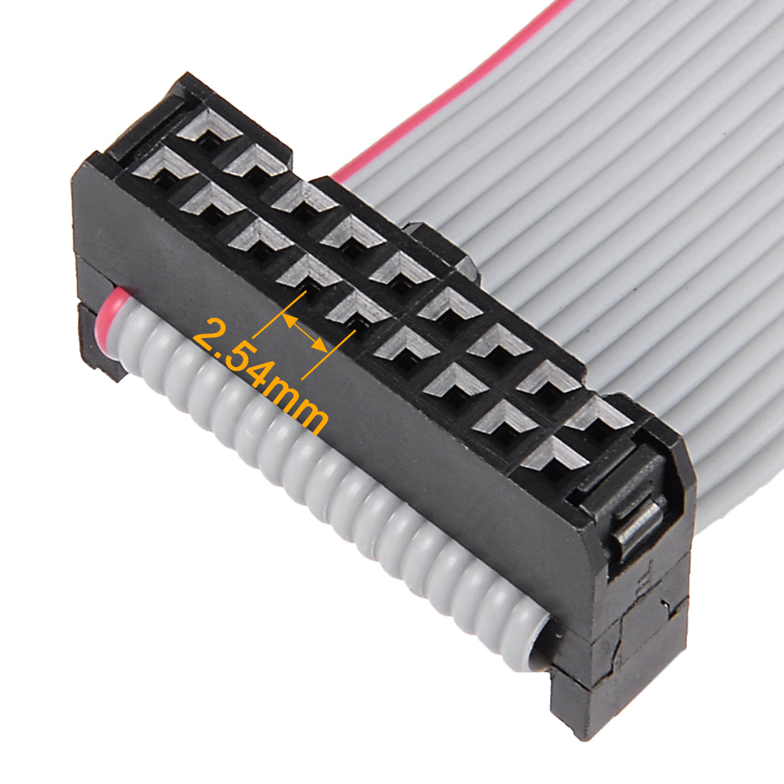 uxcell Uxcell IDC 18 Pins Connector Flat Ribbon Cable Female Connector Length 30cm 2.54mm Pitch,5pcs