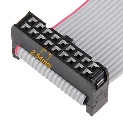 Harfington Uxcell IDC 18 Pins Connector Flat Ribbon Cable Female Connector Length 30cm 2.54mm Pitch,5pcs
